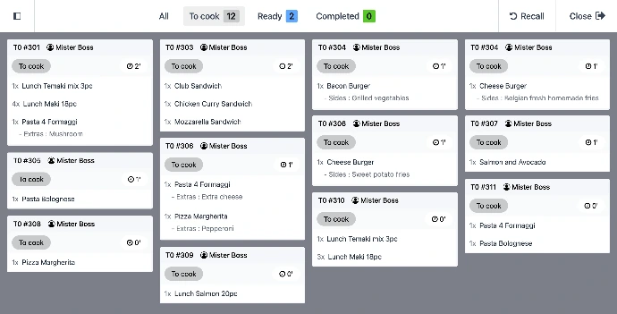 Odoo ERP interface displaying business records and workflows