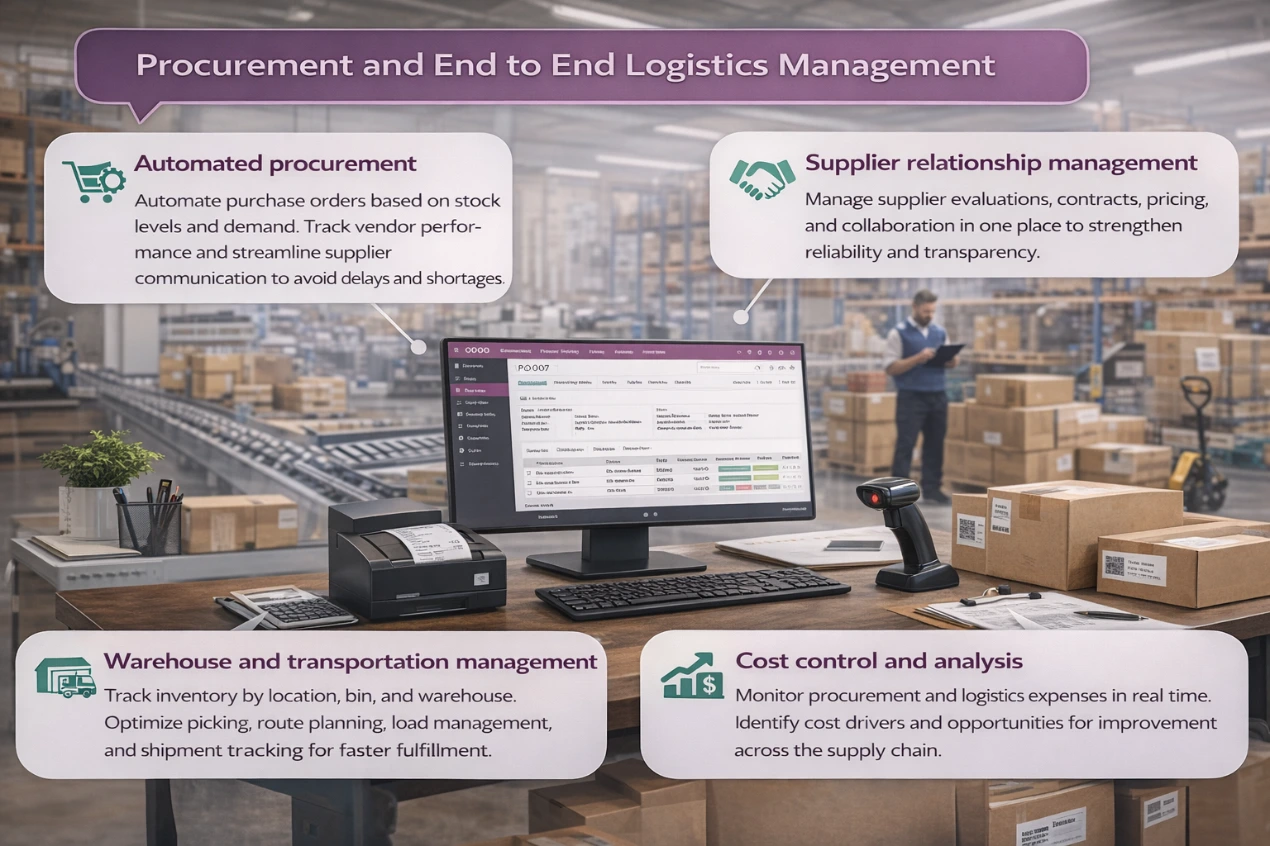 Procurement and end-to-end logistics management