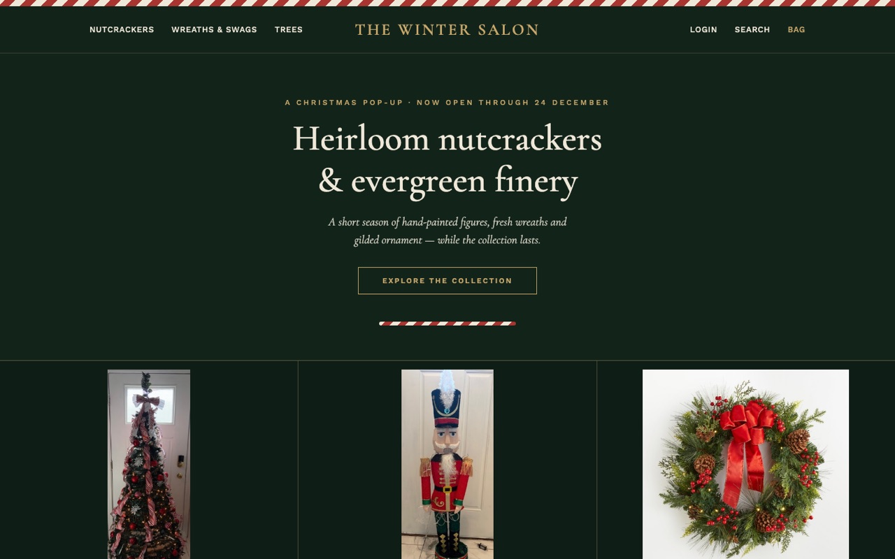 The Winter Salon online shop