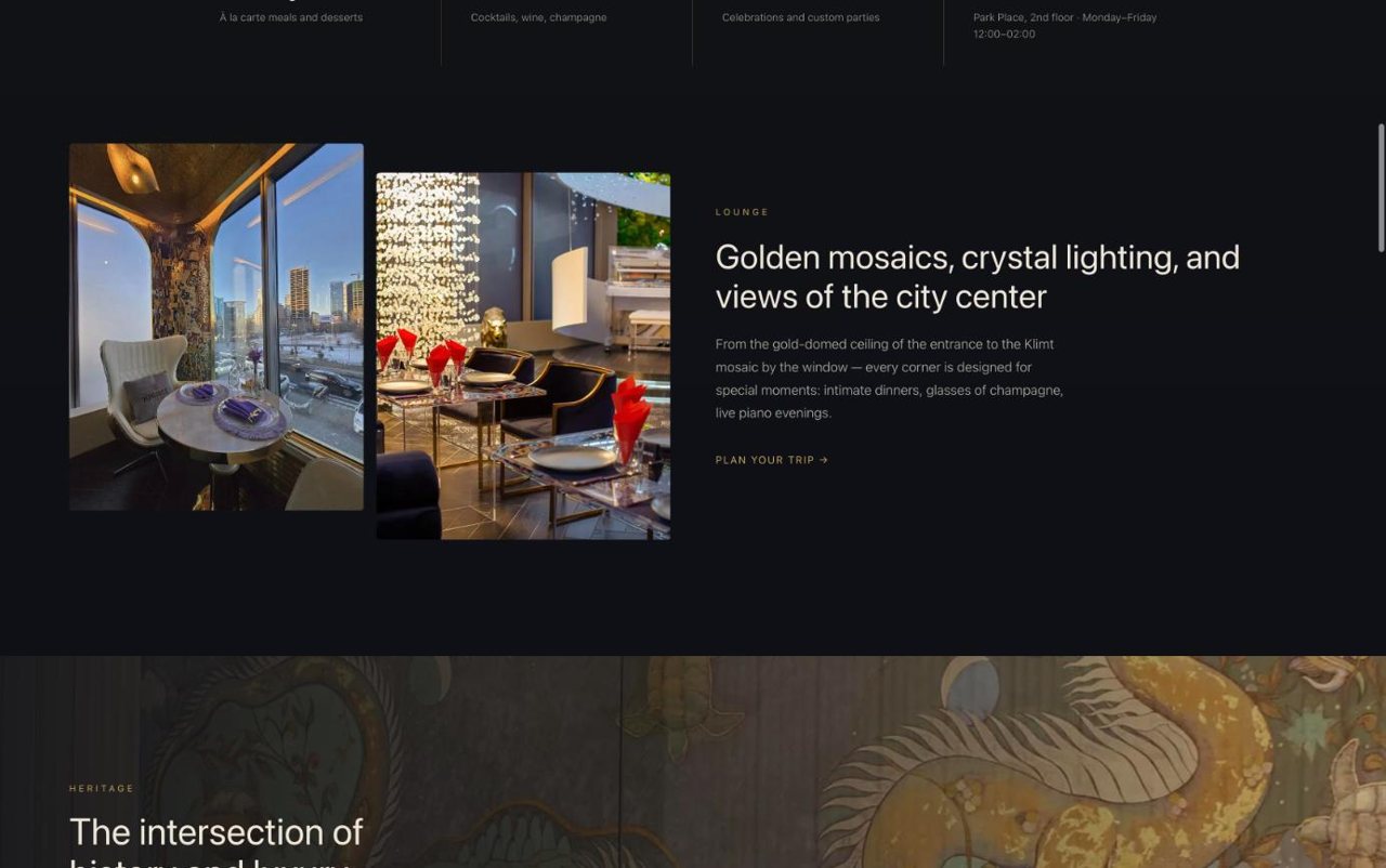 Lounge section with interior photography